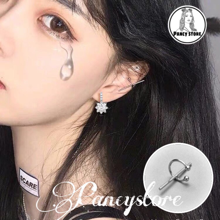 kẹp tai Unisex thanh thẳng không cần xỏ lỗ