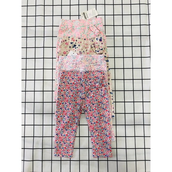 Quần legging bé gái hoạ tiết hoa xinh xắn dễ thương