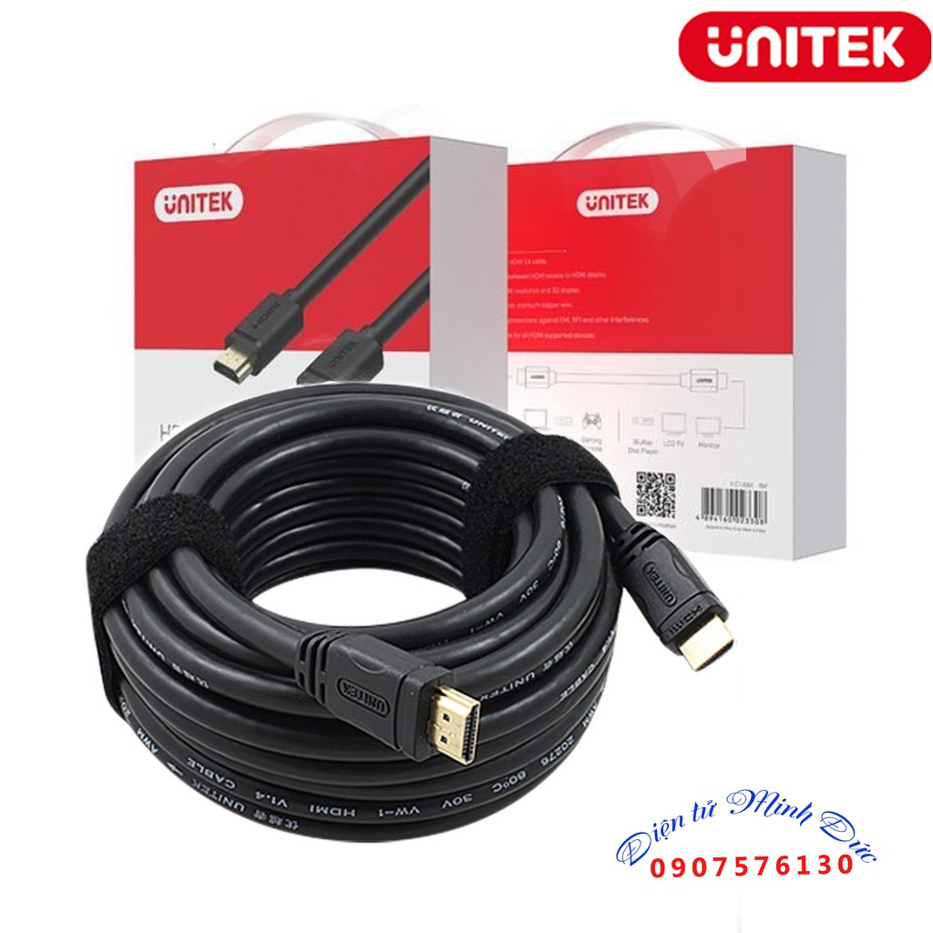 cable hdmi Unitek 5m Y-C140 ( Hàng chính hãng)