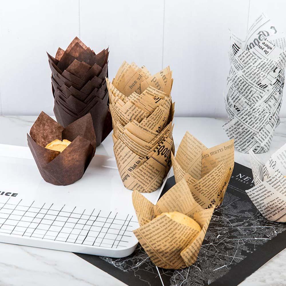 Cốc Giấy Dày Dặn Đựng Bánh Cupcake DIY Dành Cho Nhà Bếp