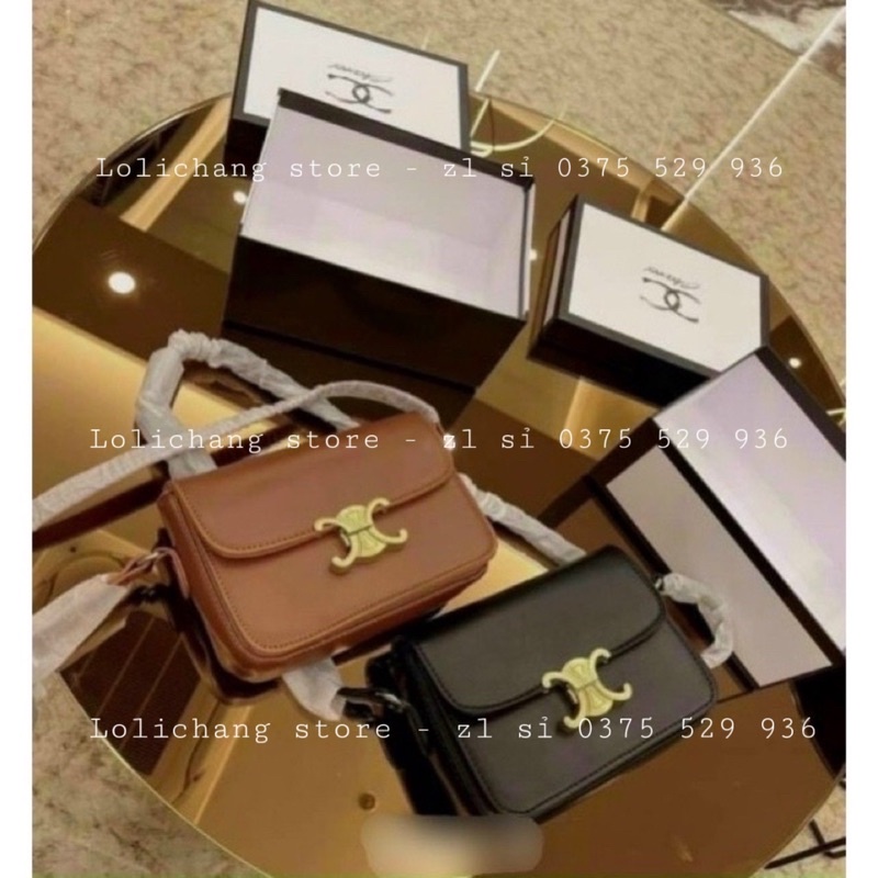 Túi đeo chéo C.É.L.I.N khoá sập hàng đẹp