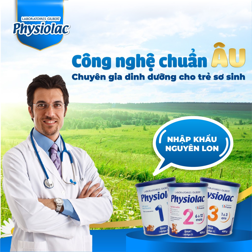 Sữa bột Physiolac 3 400g (Bổ sung DHA)