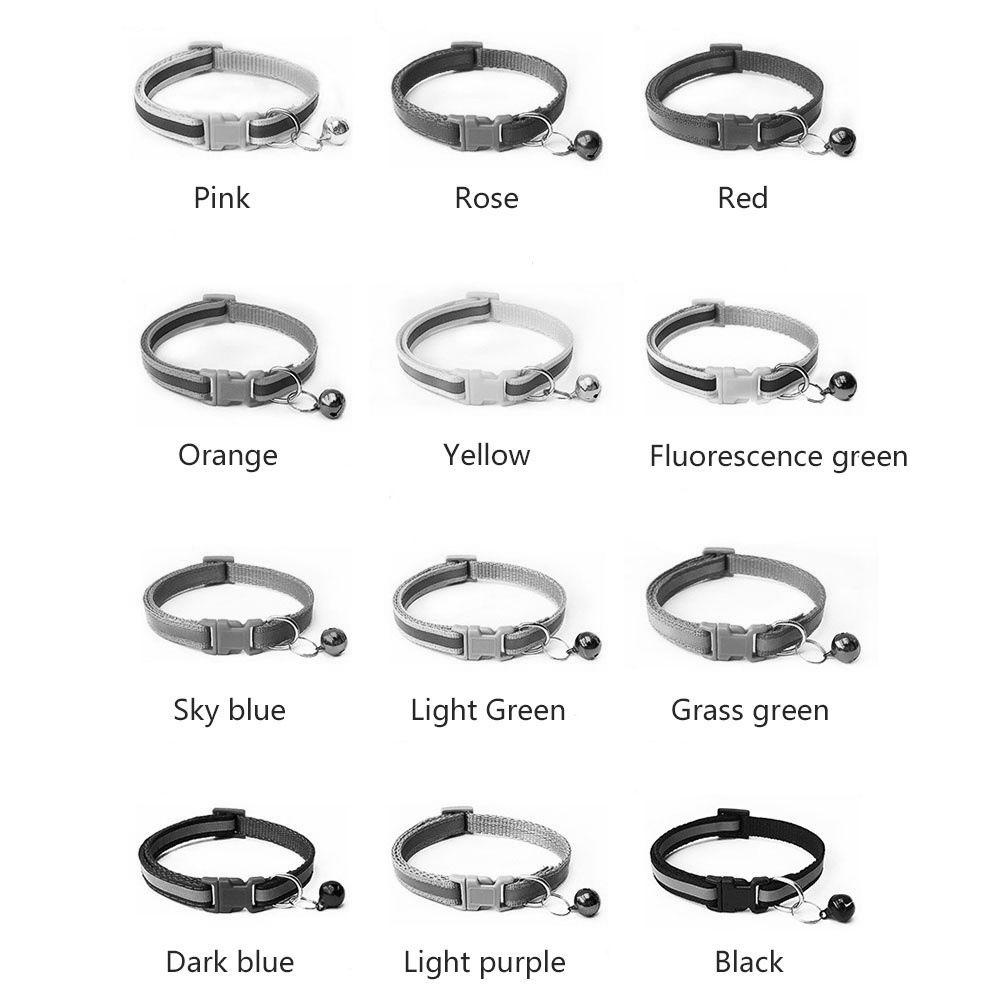 Vòng Cổ Nylon Có Chuông Nhiều Màu Dễ Thương Dành Cho Mèo Cưng