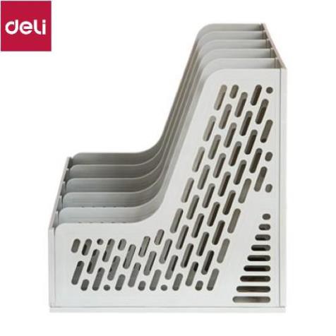 Giá tài liệu 5 ngăn đứng Deli, Ghi xám 9835 [Deli]