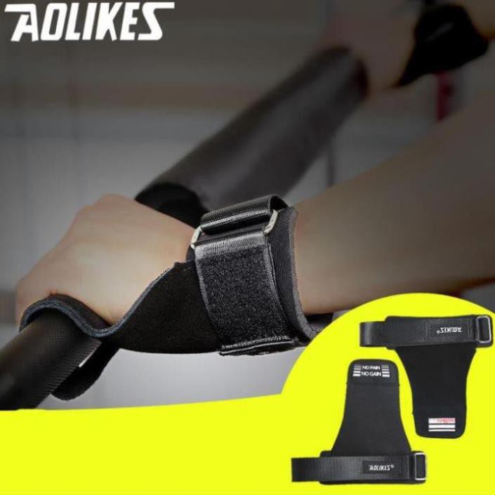 Phụ Kiện Gym Aolikes Dây kéo lưng bảo vệ bạn tay No Pain 2 chiếc (7639). TPBS