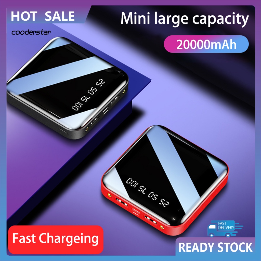 Pin Sạc Dự Phòng Mini 20000mAh Tiết Kiệm Không Gian Tiện Dụng