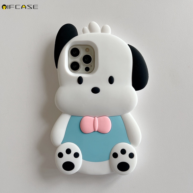 Ốp Điện Thoại Silicone Mềm Chống Sốc In Hình Chú Cún 3D Cho iPhone 13 12 11 Pro Max XS Max XR X 7 8 Plus