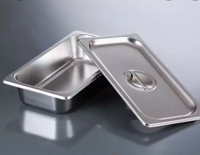 KHAY PHẦN INOX CAO CẤP 1/6 10 CM