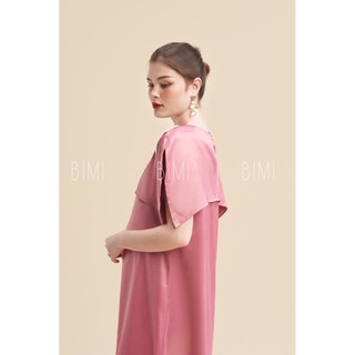 ĐẦM HỒNG MIX LÁ - BIMI