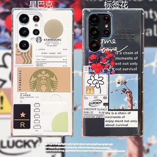 Flowers Ốp lưng Samsung S22+ S21+ S20+ S20 fe S21 fe S22 Ultra Soft TPU Case Galaxy Note10+ Note20 Ultra Shockproof Phone Cover