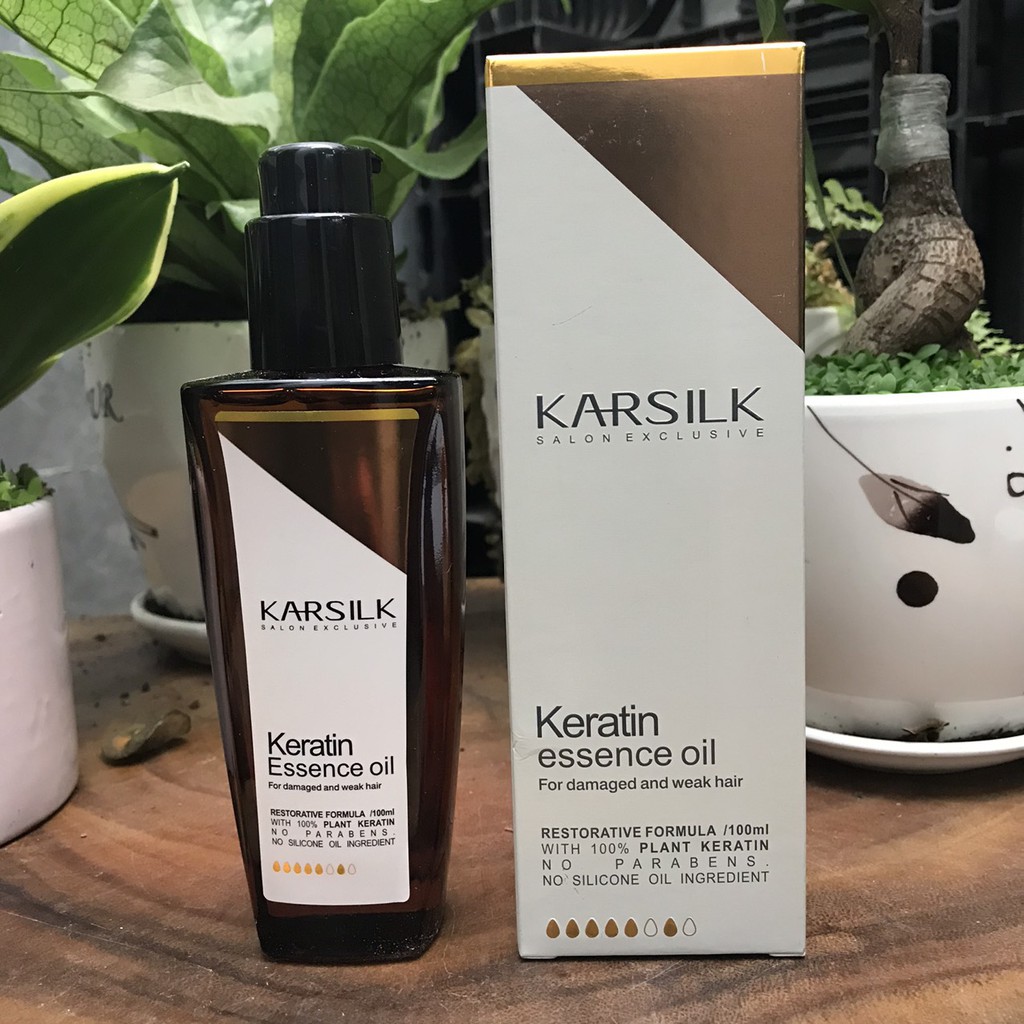 Tinh dầu dưỡng bóng Karsilk Keratin Essence Oil 100ml