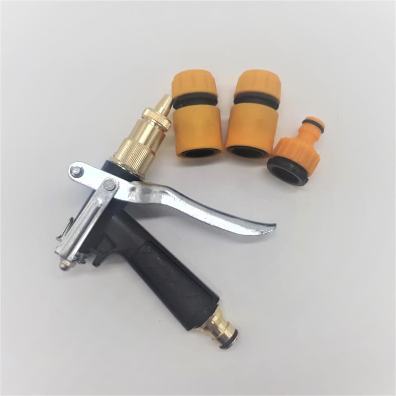 Bộ phụ kiện tưới cây, Rửa xe 4 món VPN-4004, Bộ vòi tưới cây súng đồng 5 trong 1