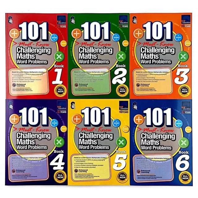 Bộ nhập - 101 MUST KNOW CHALLENGING MATHS WORD PROBLEMS (6 quyển)