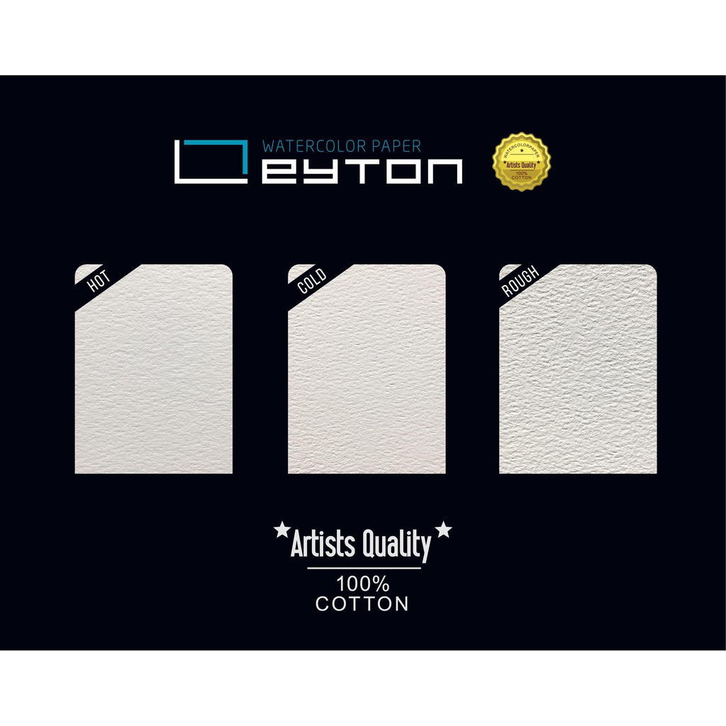 ( Chính Hãng ) Giấy Vẽ Màu Nước Leyton 100% Cotton 300gsm