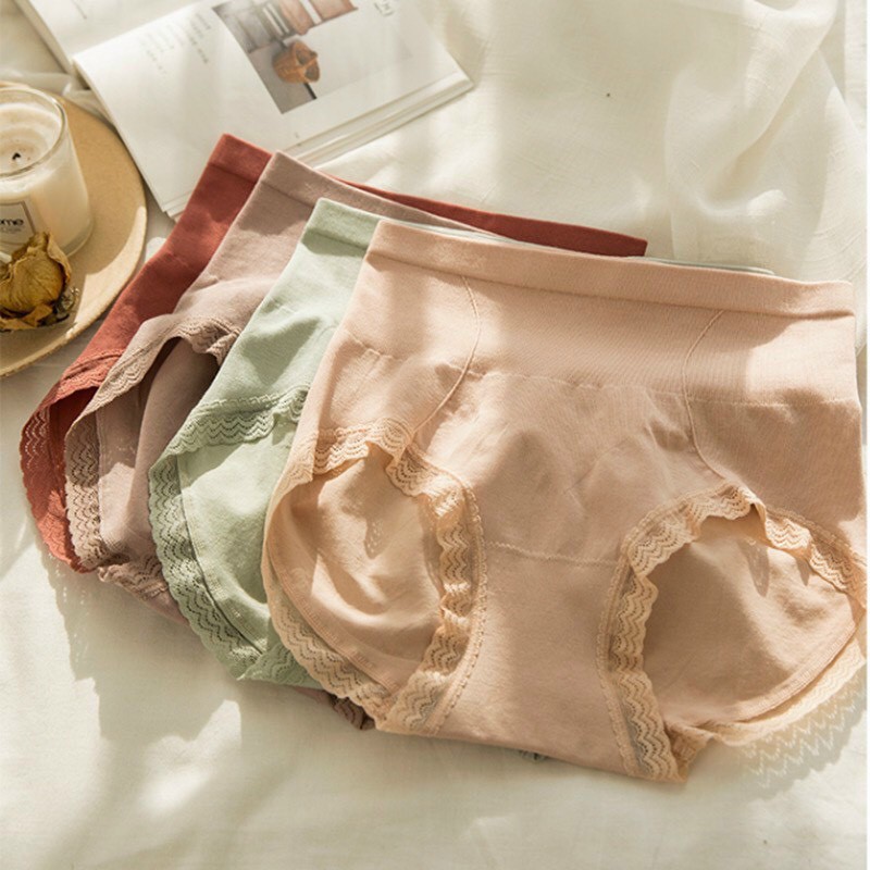 Quần lót nữ cạp cao 💖 Freeship từ 50k 💖  Quần chip nữ chất cotton co giãn 4 chiều- Quần lót gen bụng size  45- 65kg