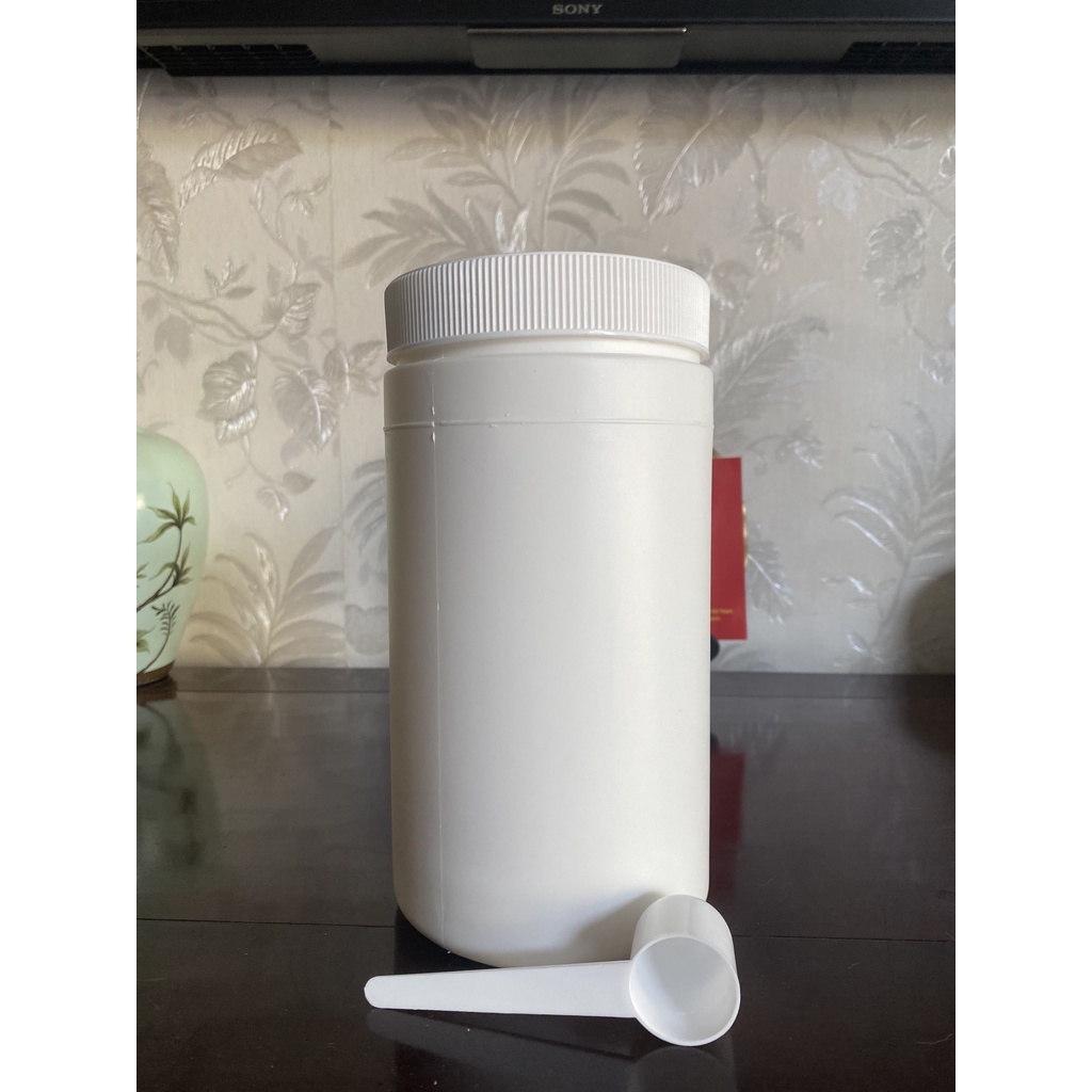 Hũ nhựa HDPE cao cấp 1 Kg trắng sứ
