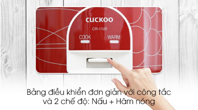 (Bảo hành 12 tháng) nồi cơm điện cuckoo 2 lít cr-1122