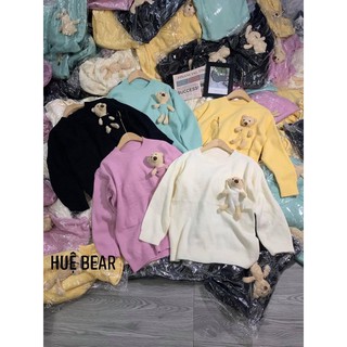 Áo len túi ngực kèm gấu( ảnh thật shop tự chụp)