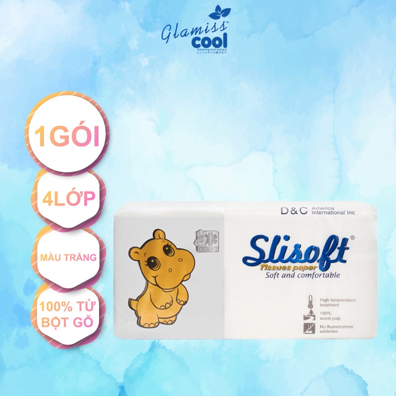 Giấy rút đa năng cao cấp, giấy rút Slisoft Trắng 4 lớp siêu dai, mềm mịn an toàn cho sức khỏe