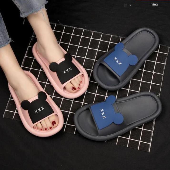 Dép ulzzang quai ngang tai gấu đi trong nhà siêu dẻo