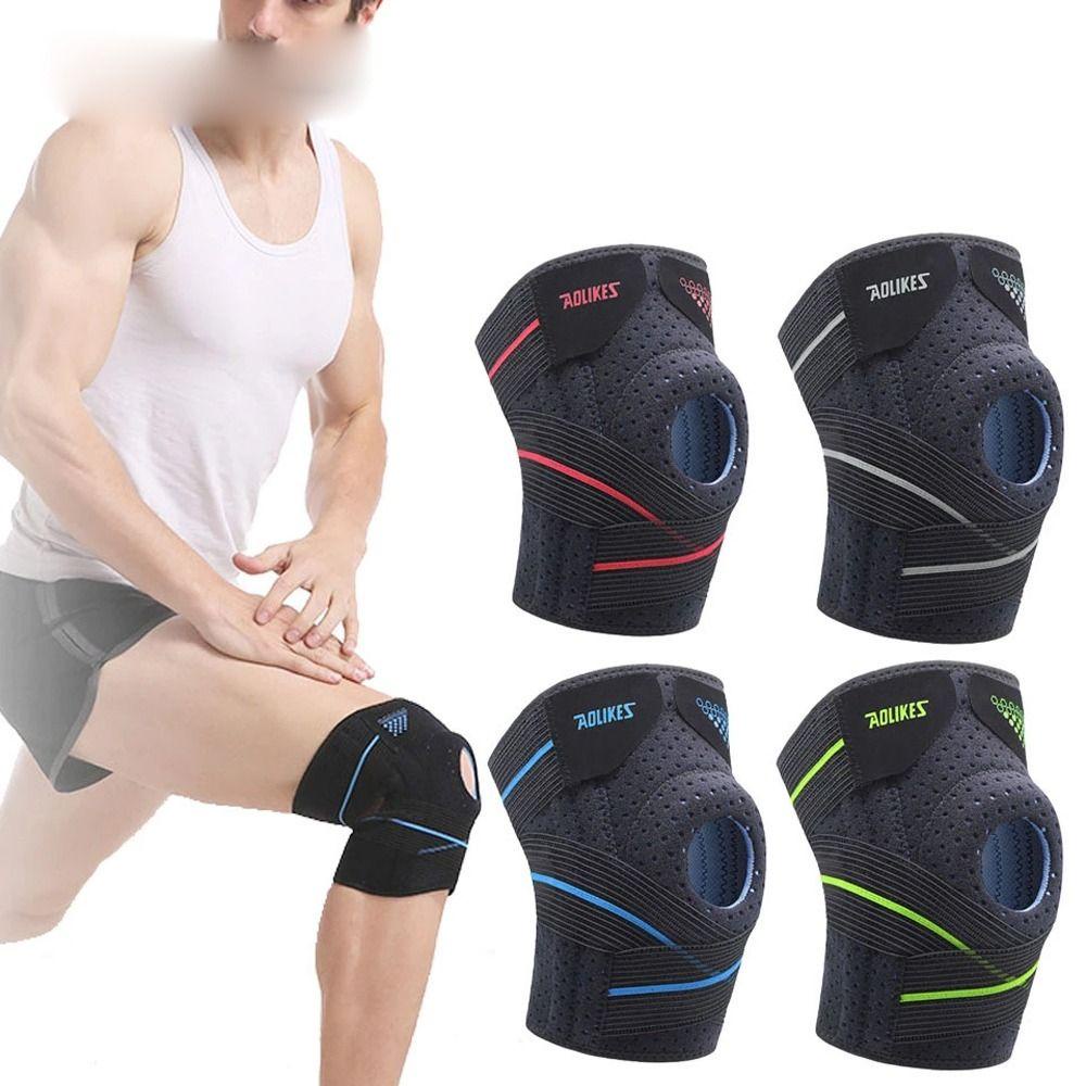 Đai Quấn Bảo Vệ Đầu Gối 4 Lò Xo Bằng Silicon Tiện Dụng Khi Chơi Thể Thao