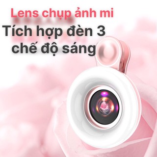 Lens chụp ảnh mi,review sản phẩm có tích hợp đèn chiếu sáng