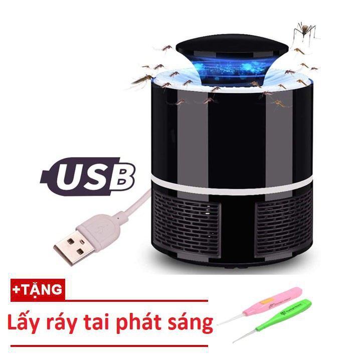 Đèn bắt muỗi và diệt côn trùng thông minh Nano Weve Tặng 1 lấy ráy tai có đèn siêu sáng NEW 2019