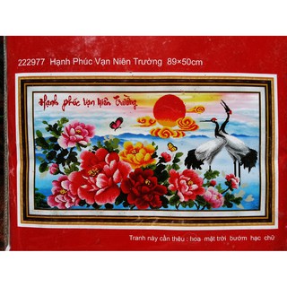 Tranh thêu hạnh phúc vạn niên trường 222977