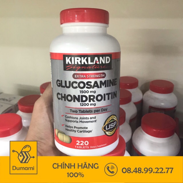 Viên uống Glucosamine 1500mg & Chondroitin 1200mg 220 viên của Mỹ