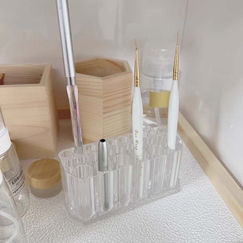 HOLIDAYNAIL Khay cắm cọ nail trong suốt 26 ô