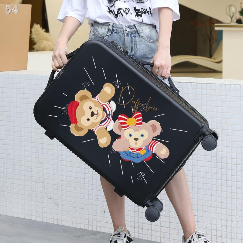 （Hộp kéo）Vali dễ thương in mới hộp đựng xe đẩy graffiti nhỏ nữ nam 20 24 thỏ mạnh mẽ và bền