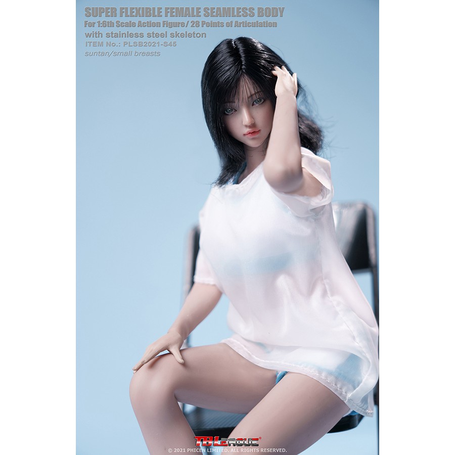 Mô hình Búp Bê Silicone Action Figure 1:6 Thiếu Nữ Teen chính hãng TBLeague Phicen S44 S45