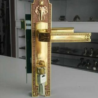 Khóa tay gạt Hc8528 Huy hoàng đồng thau