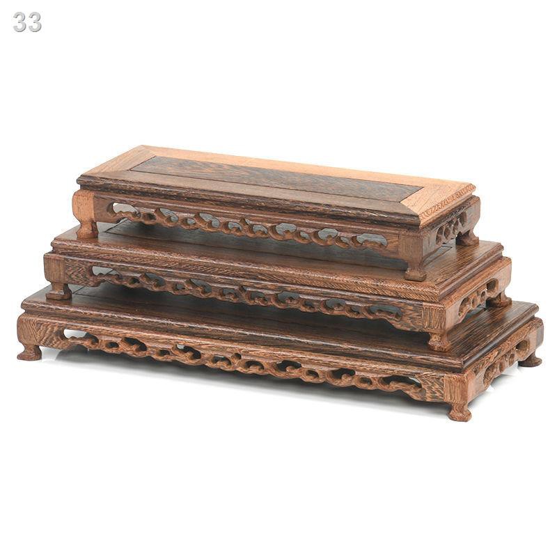 Wenge gỗ gụ chạm khắc bình thủ công mỹ nghệ Tượng phật bằng đá lẻ ấm trà bonsai Wenwan khay rắn