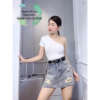Áo Lệch Vai ( chất bozip kèm ảnh thật )