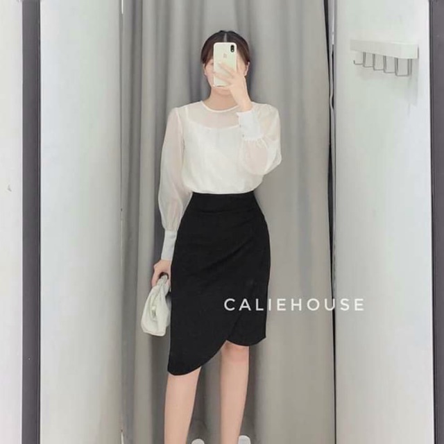 Chân váy xẻ dành cho nữ ( 2 màu )