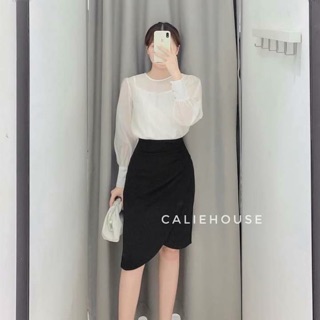 Chân váy xẻ dành cho nữ ( 2 màu )