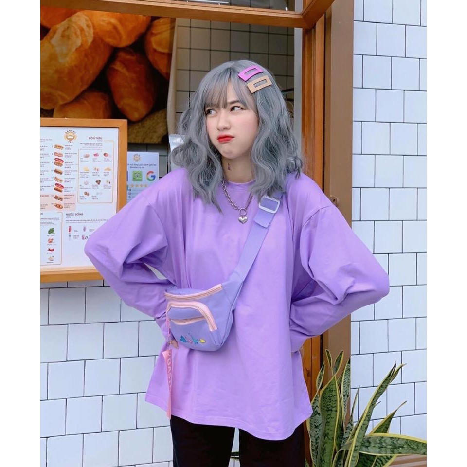 [𝐅𝐑𝐄𝐄𝐒𝐇𝐈𝐏 𝐓𝐔̛̀ 𝟐𝟎𝐊] ÁO THUN DÀI TAY MÀU PHONG CÁCH HÀN QUỐC  - TAY XUÔNG - UNISEX SIÊU NGẦU | BigBuy360 - bigbuy360.vn