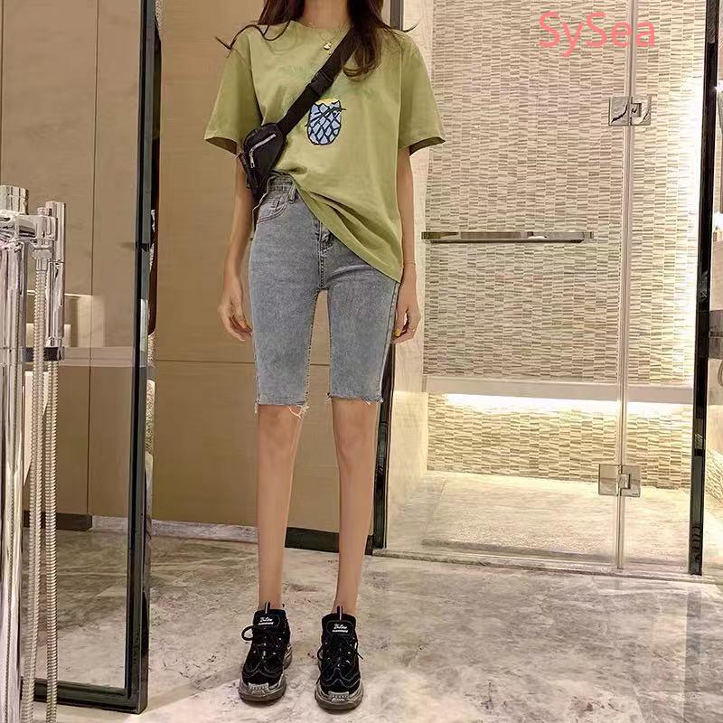 Quần Short Denim Nữ Có Túi