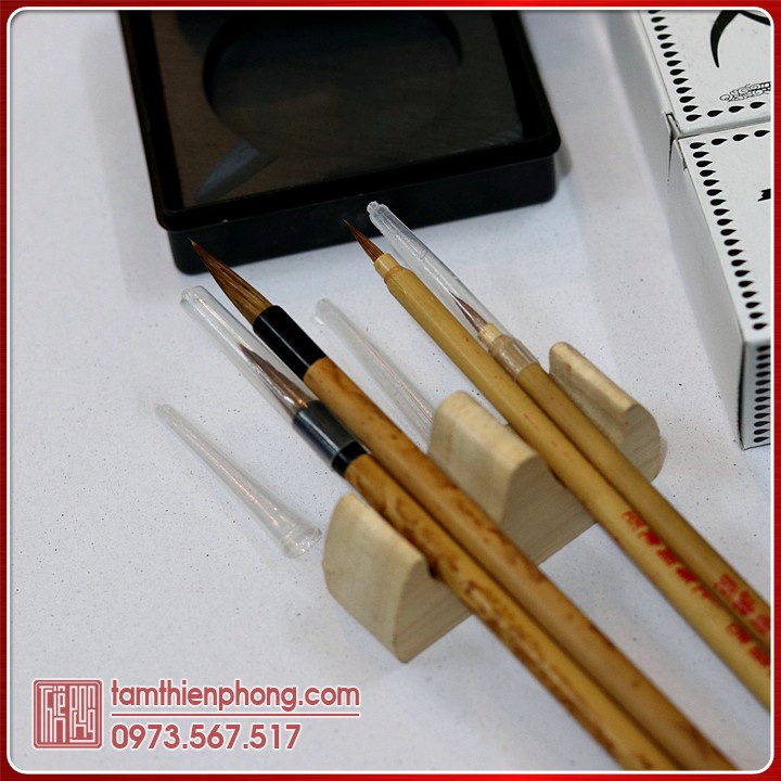 Bộ Dụng Cụ Học Viết Thư Pháp  █  Dành Cho Người Mới | Cọ viết thư pháp - Văn phòng tứ bảo BDC-270