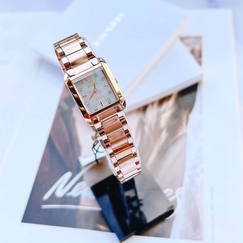 ĐỒNG HỒ NỮ CHÍNH HÃNG Citizen EW5553-51D L Ladies Eco-Drive Sapphire Class