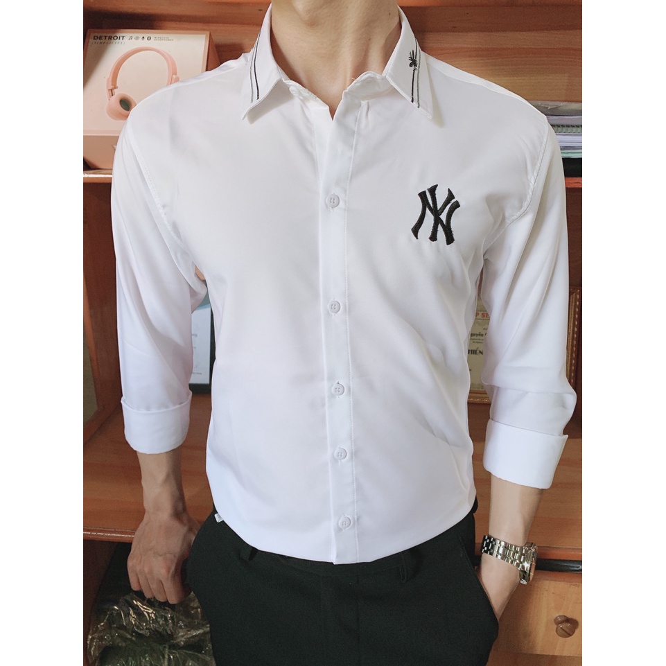 Áo sơ mi nam trắng đẹp bao chất, vải chuẩn hàng Shop - ẢNH THẬT