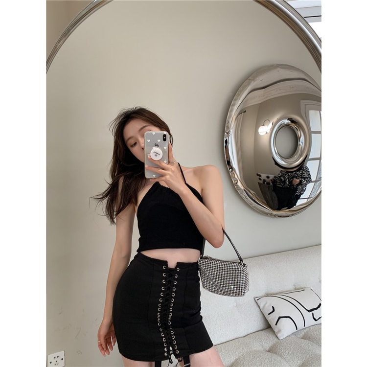 QADCOL Áo dây QADCOL dệt kim thiết kế quyến rũ cho nữ