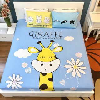 Bộ ga gối cotton 3d mềm mịn thoáng mát