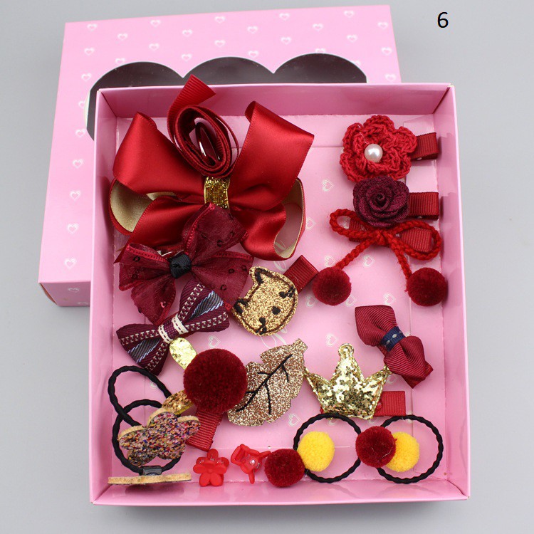 Kẹp tóc 18 chi tiết kèm hộp