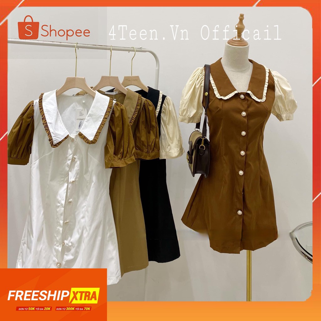 [4Teen.Vn ] 🍁 Váy thiết kế tweed cổ vest thiết kế by 4Teen.Vn chất cotton  sang chảnh, nữ tính-LWTVD369 | BigBuy360 - bigbuy360.vn