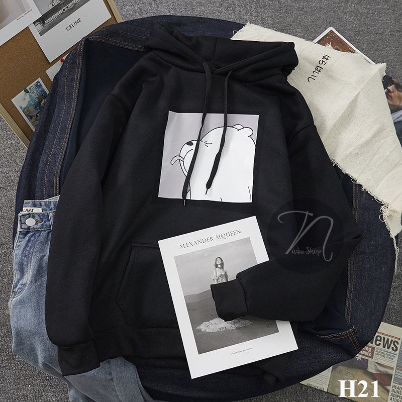 Áo Hoode 💖𝑭𝑹𝑬𝑬𝑺𝑯𝑰𝑷 💖 Áo Hoodie nỉ We Are Bear cho cả nam và nữ
