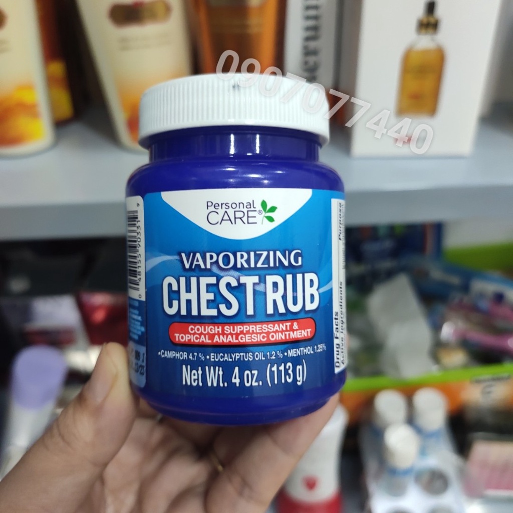 Dầu cù là Mỹ Chest Rub hũ 113gr ấm ngực giảm ho giảm đau dành cho người lớn và trẻ em - EDS Hàng Mỹ