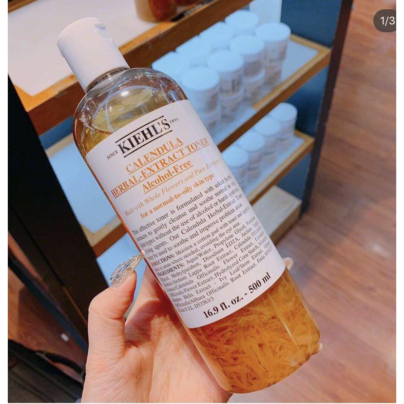 [Kiehl’s, 500ml, bill Mỹ] TONER HOA CÚC KIEHL’S CALENDULA HERBAL EXTRACT TONER