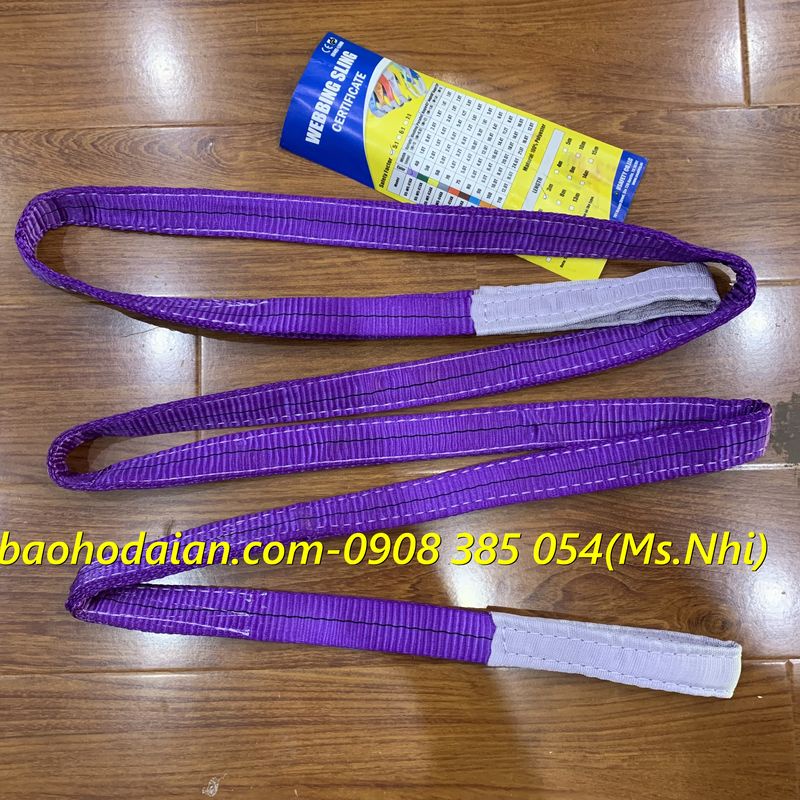 Dây cẩu hàng cáp vải bản 25mm thể trọng cẩu 1 tấn - chính hãng Usafety